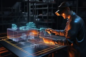 AR simulation used for vocational or engineering training