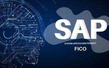 Student working on SAP FICO software during practical training session